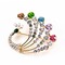 Temperament Pfau bunte Intarsien Diamant Brosche - Seite 1