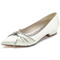 Flache Schuhe Satin Mutterschaft Hochzeit Schuhe Hochzeit plus Größe flache Schuhe