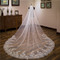 Schleppschleier für die Braut, Hochzeitsaccessoires, Schleier mit Haarkamm, 3 Meter langer Pailletten-Spitzenschleier