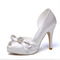 Open Toe Hochzeitsschuhe Satin wasserdichte Plattform Super High Heel Hochzeit Hochzeit High Heels - Seite 1