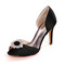 Satin Strass Fisch Mund Schuhe Braut Hochzeit High Heels - Seite 7