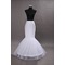 Elasthan Meerjungfrau Einzelne Felgen Hochzeitskleid Weiß Hochzeit Petticoat