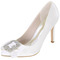 Frühling und Herbst spitzen Zehe Super High Heel Satin Strass Schuhe Hochzeit Brautjungfer Damenschuhe