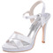 Benutzerdefinierte High-End-Kreuz dünne Gürtel Frauen Sandalen Satin Hochzeitsschuhe Bankettschuhe - Seite 2