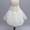Weiß Kinder Kleid Starkes Netz Glamourös Rahmenlose Hochzeit Petticoat