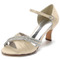 Satin Schmetterling Hochzeitsschuhe Seite hohl Stiletto High Heels grüne Brautjungfer Schuhe - Seite 4