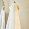 Weißer elfenbeinfarbener Vintage-Spitzenschleier, kirchlicher Hochzeitsschleier, luxuriöser Schleppschleier - Seite 6