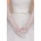 Spitze Volle finger Herbst Rot Formell Spitze Hochzeit Handschuhe