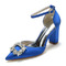 Stiletto Sandalen wasserdicht Strass Satin Braut Hochzeit Party Mode Schuhe - Seite 6