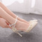 Sandalen mit hohen Absätzen Perlen Strass Sandalen weiße Hochzeitsschuhe - Seite 6