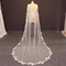 Braut-Hochzeitskleid, Perlenschal, Schleier, nachlaufender Spitzenschal