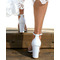 Große Sandalen mit dicken Absätzen, hochhackige Hochzeitsschuhe für Damen aus Satin und Strass - Seite 8