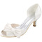 Hochzeitsschuhe plus Größe einzelne Schuhe Bogen Satin Party Sandalen - Seite 1