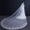 New Style lange Brautschleier Hochzeitsschleier Pailletten Spitze exquisite Schleier 3M