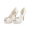 Weiße Hochzeit High Heels Satin Seide Hochzeitsschuhe Stiletto Schuhe für Frauen - Seite 1