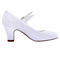 Weiße Spitze dicke Ferse Hochzeitsschuhe runde Zehen High Heel Hochzeitsschuhe Brautjungfer Schuhe - Seite 2