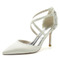 Stiletto Satin Hochzeitsschuhe Große Hochzeitsschuhe Bankettkleid Einzelschuhe - Seite 11