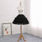 Lolita Gaze Petticoat, Weiß/Schwarzer Petticoat, Kurzer Petticoat, Hochzeitspetticoat, Partypetticoats, Länge 47cm - Seite 3
