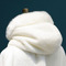 Winter Kapuze langen Mantel warmen Plüsch Schal weißen dicken Mantel - Seite 4