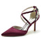 Stiletto Satin Hochzeitsschuhe Große Hochzeitsschuhe Bankettkleid Einzelschuhe - Seite 7