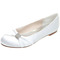 Flache Schuhe Satin Mutterschaft Hochzeit Schuhe Hochzeit plus Größe flache Schuhe