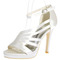 High Heel Hochzeitsschuhe Braut High Heel Sandalen Satin Hochzeit Brautjungfernschuhe