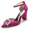 Stiletto Sandalen wasserdicht Strass Satin Braut Hochzeit Party Mode Schuhe - Seite 9