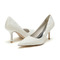 Spitze einzelne Schuhe weiße Spitze Brautjungfernschuhe Hochzeit Brautschuhe - Seite 2