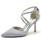 Stiletto Satin Hochzeitsschuhe Große Hochzeitsschuhe Bankettkleid Einzelschuhe - Seite 12