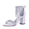 Neue Strass-Frauen-Sandalen mit dickem Absatz Sandalen Bankett-Hochzeits-Sandalen - Seite 1