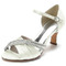 Satin Schmetterling Hochzeitsschuhe Seite hohl Stiletto High Heels grüne Brautjungfer Schuhe - Seite 2