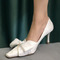 Spitze einzelne Schuhe weiße Spitze Brautjungfernschuhe Hochzeit Brautschuhe - Seite 2