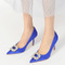Damen Satin Stöckelabsatz High Heel Geschlossene Zehe Mit Strass Party High Heels - Seite 5