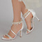 Stiletto Hochzeitsschuhe Strass Sandalen Brautschuhe Prinzessin Seide Hochzeitsschuhe