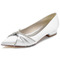 Flache Schuhe Satin Mutterschaft Hochzeit Schuhe Hochzeit plus Größe flache Schuhe - Seite 2