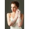 Tüll Schatten Bördeln Volle finger Mittellang Sexy Hochzeit Handschuhe - Seite 3