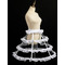 Lolita-Vogelkäfig-Petticoat, verstellbarer Volant-Petticoat, Länge 55 cm - Seite 2