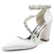 Satin Braut Brautjungfer Schuhe rosa Hochzeitsschuhe Dinner-Party Performance High Heels