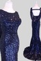 Wickeln Sie die Rotatorenmanschette Natürliche Taille Pailletten Pailletten-Kleid - Seite 3