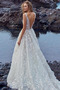 Brautkleid Tüll Elegant A-Linie Natürliche Taille Spitze Outdoor - Seite 2