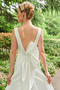 Schmetterlingsknoten Schlicht Satin Meerjungfrau Strand Winter Brautkleid - Seite 5