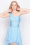 Sommer Slim Ärmellos Drapierung Baby Blau Asymmetrisch Abendkleid - Seite 7