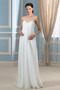 Herz-Ausschnitt Bodenlang Chiffon Rückenfrei Sommer Brautkleid - Seite 1