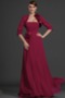 Trägerlos Chiffon sieben Ärmellänge Natürliche Taille Brautmutterkleid - Seite 2