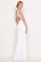 Petite Typ Outdoor Split vorne Bodenlang Natürliche Taille Ballkleid - Seite 3