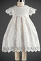 Taufe Kleid Spitzen-Overlay Natürliche Taille Juwel Kurze Ärmel - Seite 2