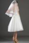 Prinzessin Natürliche Taille Weiß Rechteck Tüll Spitze Brautkleid - Seite 8