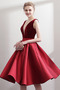 Tiefer V-Ausschnitt A-Linie Natürliche Taille Winter Ballkleid - Seite 1
