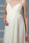 Empire Bodenlang Chiffon Strand Empire Taille Rückenfrei Brautkleid - Seite 4