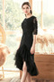 Abendkleid Reißverschluss Applike Mittelgröße Sommer Natürliche Taille - Seite 4